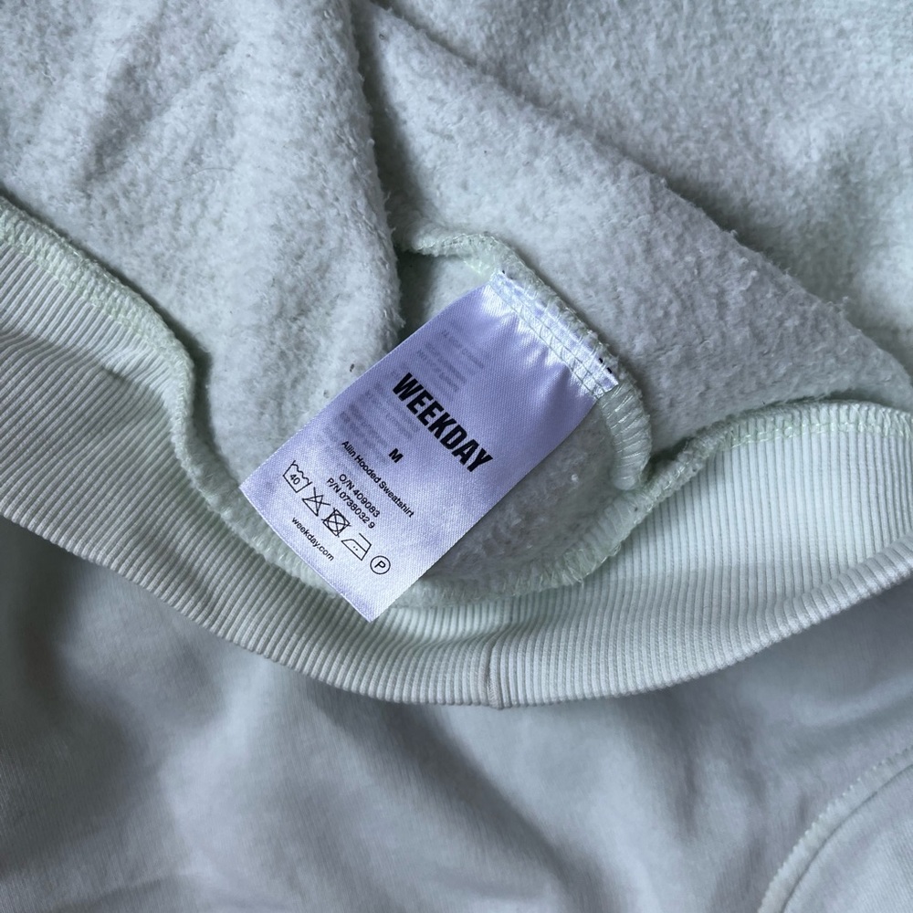 Weekday mint green oversized boyfriend hoodie - Picture 6 of 6